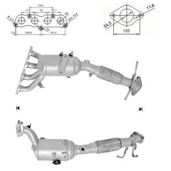 VEGAZ Katalysator mzk806 for MAZDA