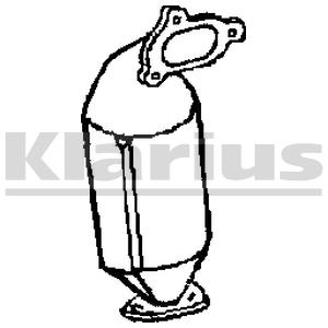 VEGAZ Katalysator ok887 for OPEL