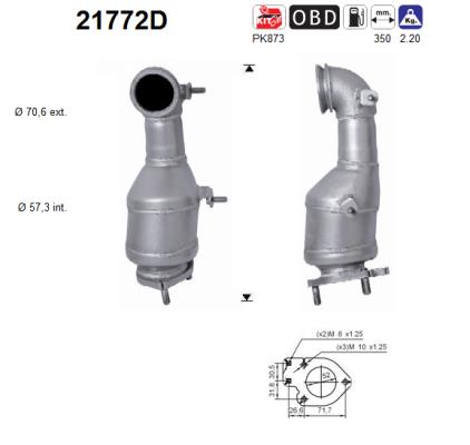 VEGAZ Katalysator ok913 foran for OPEL CHEVROLET