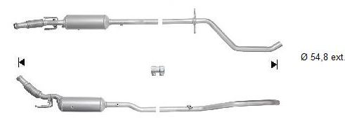 VEGAZ Sod-/partikelfilter, udstødningssystem PGK-383 for CITROËN