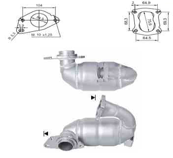 VEGAZ Katalysator rk309 for RENAULT