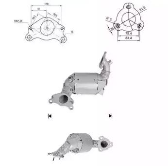 VEGAZ Katalysator rk330 for RENAULT