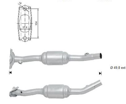 VEGAZ Katalysator rk357 for RENAULT