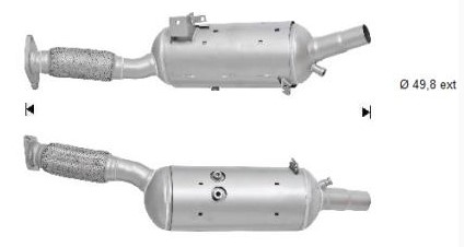 VEGAZ Sod-/partikelfilter, udstødningssystem RK-382SIC for OPEL ALFA ROMEO RENAULT