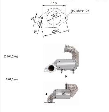 VEGAZ Katalysator rk801 for RENAULT