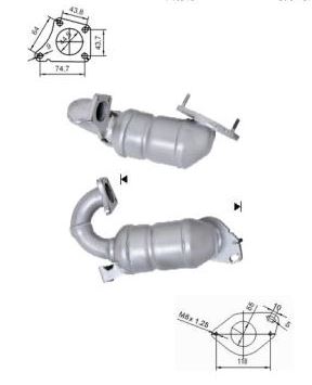 VEGAZ Katalysator rk826 for RENAULT