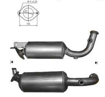 VEGAZ Sod-/partikelfilter, udstødningssystem RK-898 for OPEL NISSAN RENAULT