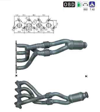 VEGAZ Katalysator rk904 for RENAULT