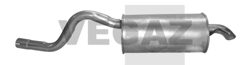 VEGAZ Bagerste lyddæmper rs424 bag for RENAULT