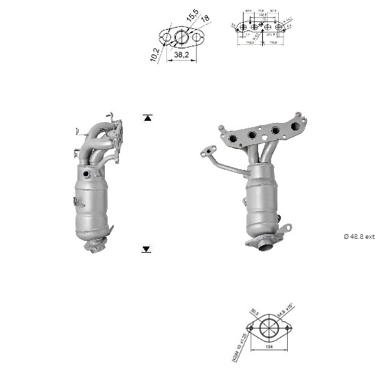 VEGAZ Katalysator tk816 for TOYOTA