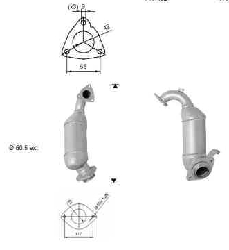 VEGAZ Katalysator tk844 for TOYOTA