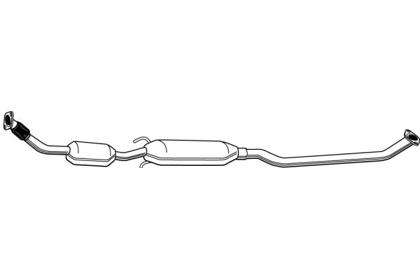 VEGAZ Katalysator tk856 midten for TOYOTA