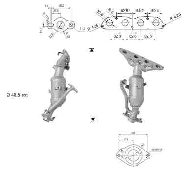 VEGAZ Katalysator tk895 for TOYOTA