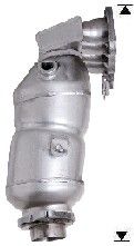 VEGAZ Katalysator tk978 foran for TOYOTA