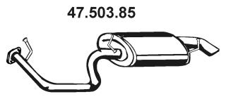 VEGAZ Bagerste lyddæmper ts345 for TOYOTA