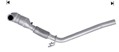 VEGAZ Katalysator vk340 foran for VW