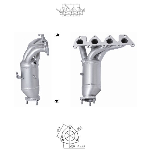 VEGAZ Katalysator vk366 for VW/SEAT