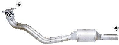 VEGAZ Katalysator vk976 foran for SEAT AUDI VW SKODA