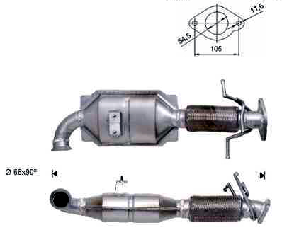 VEGAZ Katalysator vok946 foran for VOLVO