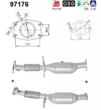 VEGAZ Katalysator vok982 for VOLVO