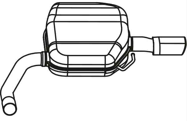 VEGAZ Bagerste lyddæmper vos187 bag for VOLVO