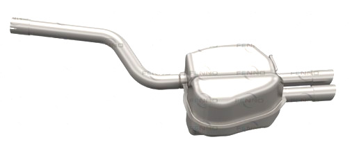 VEGAZ Bagerste lyddæmper vs609 for VW