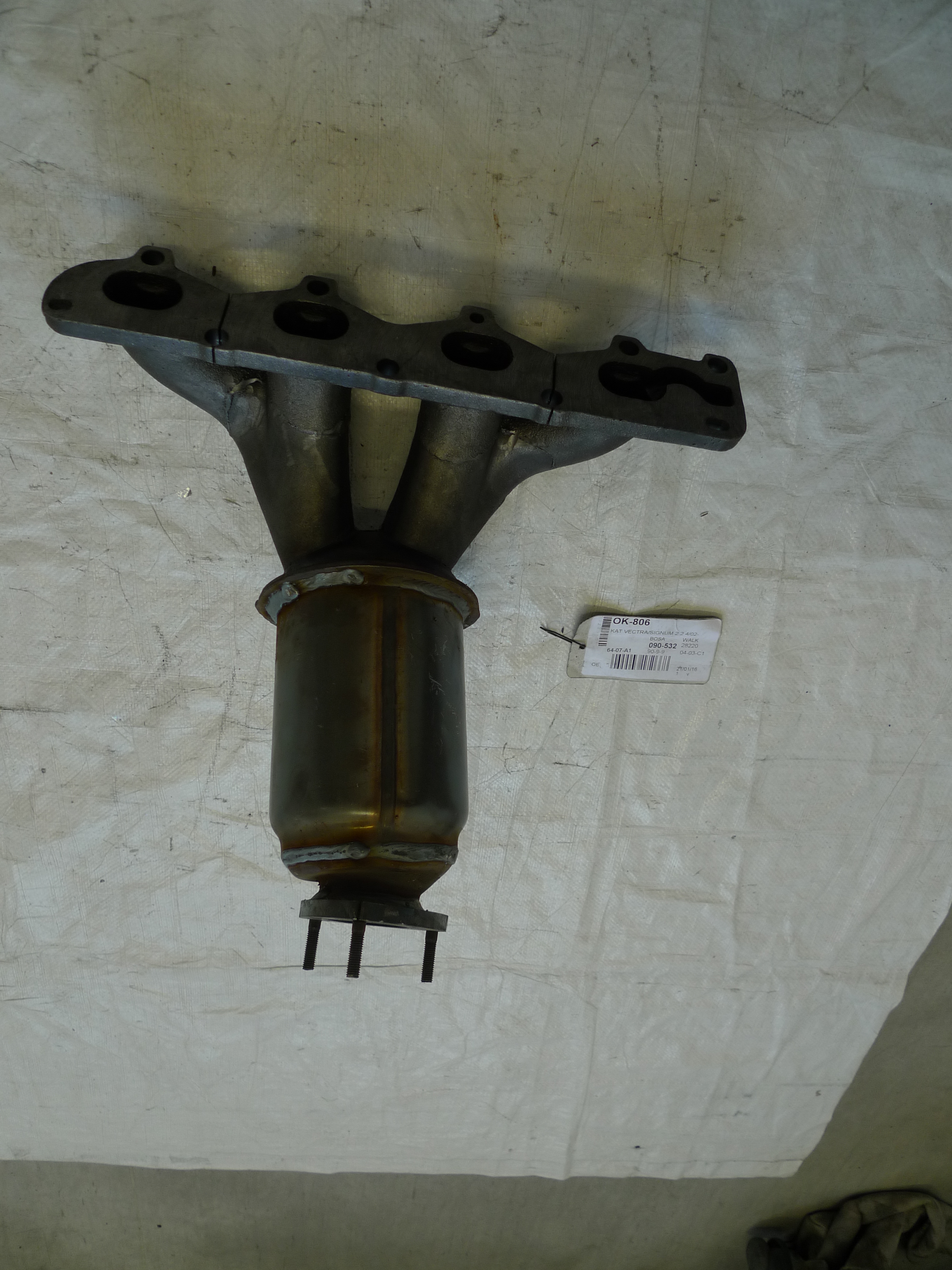 VEGAZ Katalysator ok806 foran for OPEL GENERAL MOTORS