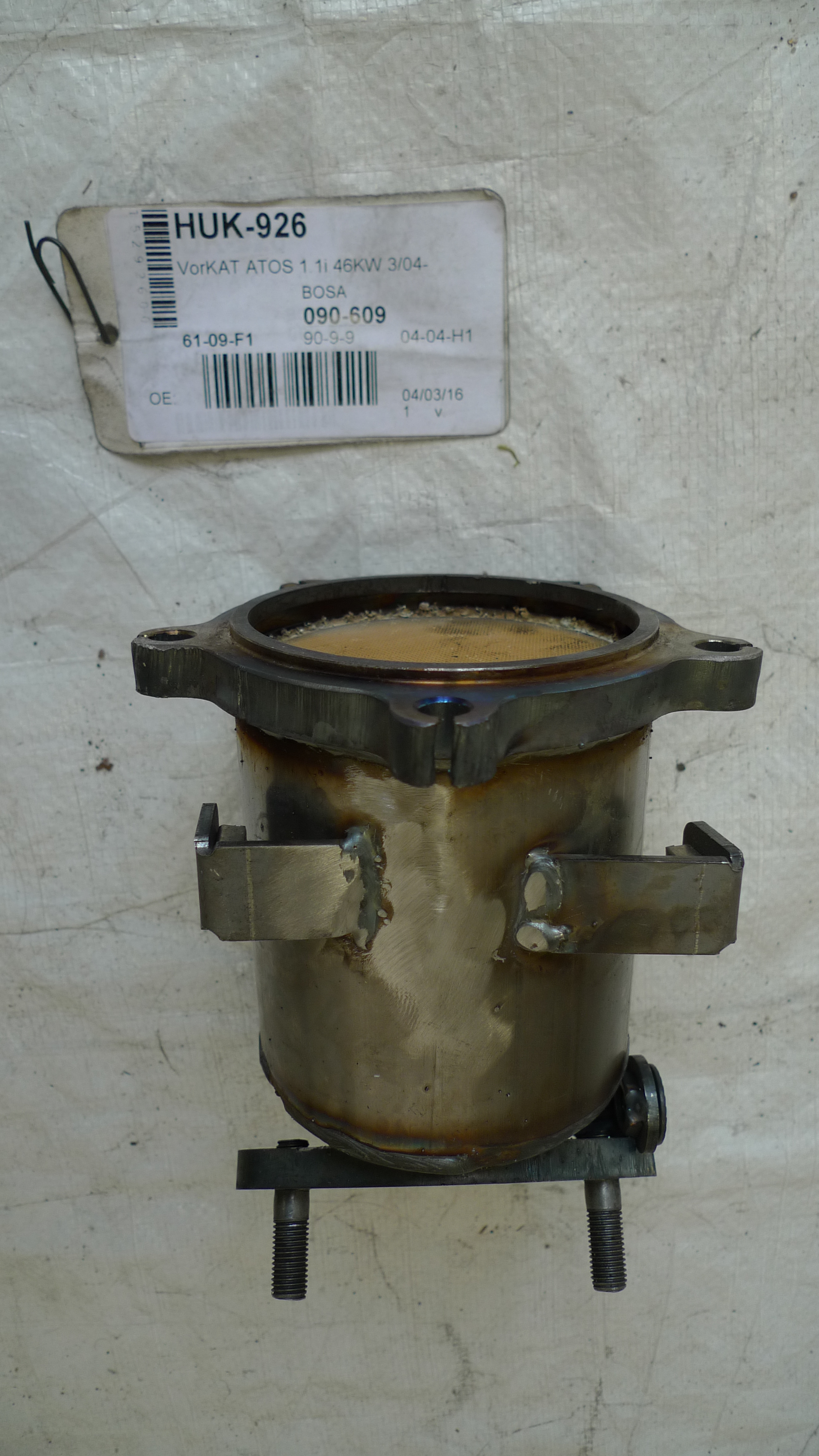 VEGAZ Katalysator HUK-926 foran for HYUNDAI