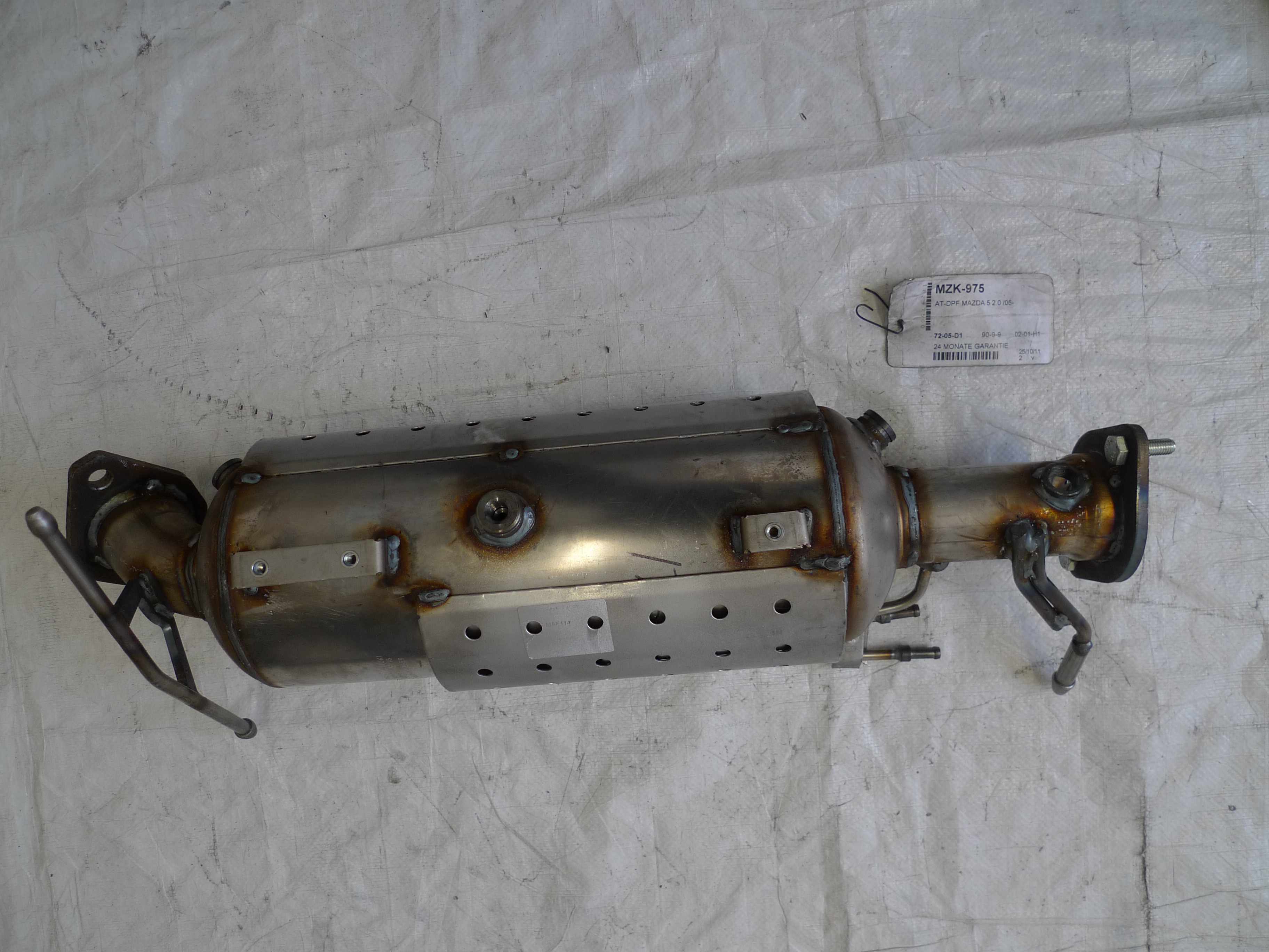 VEGAZ Sod-/partikelfilter, udstødningssystem MZK-975 midten for MAZDA