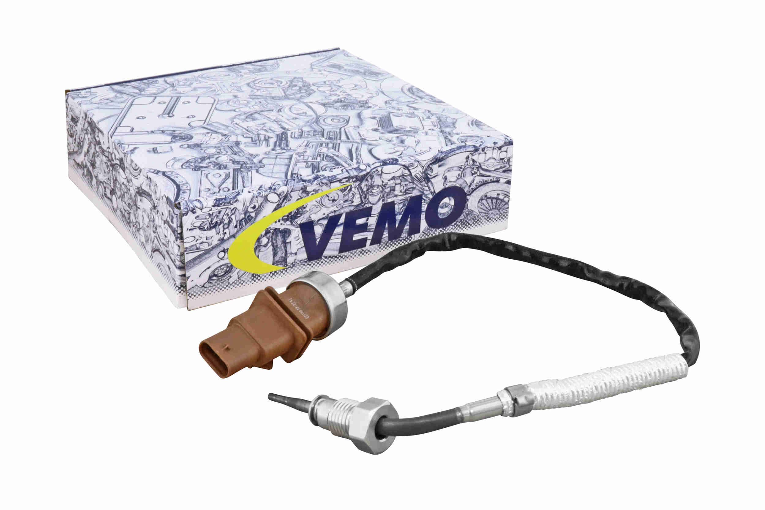 VEMO Sensor, udstødningsgastemperatur v10720145 før turbolader for VAG