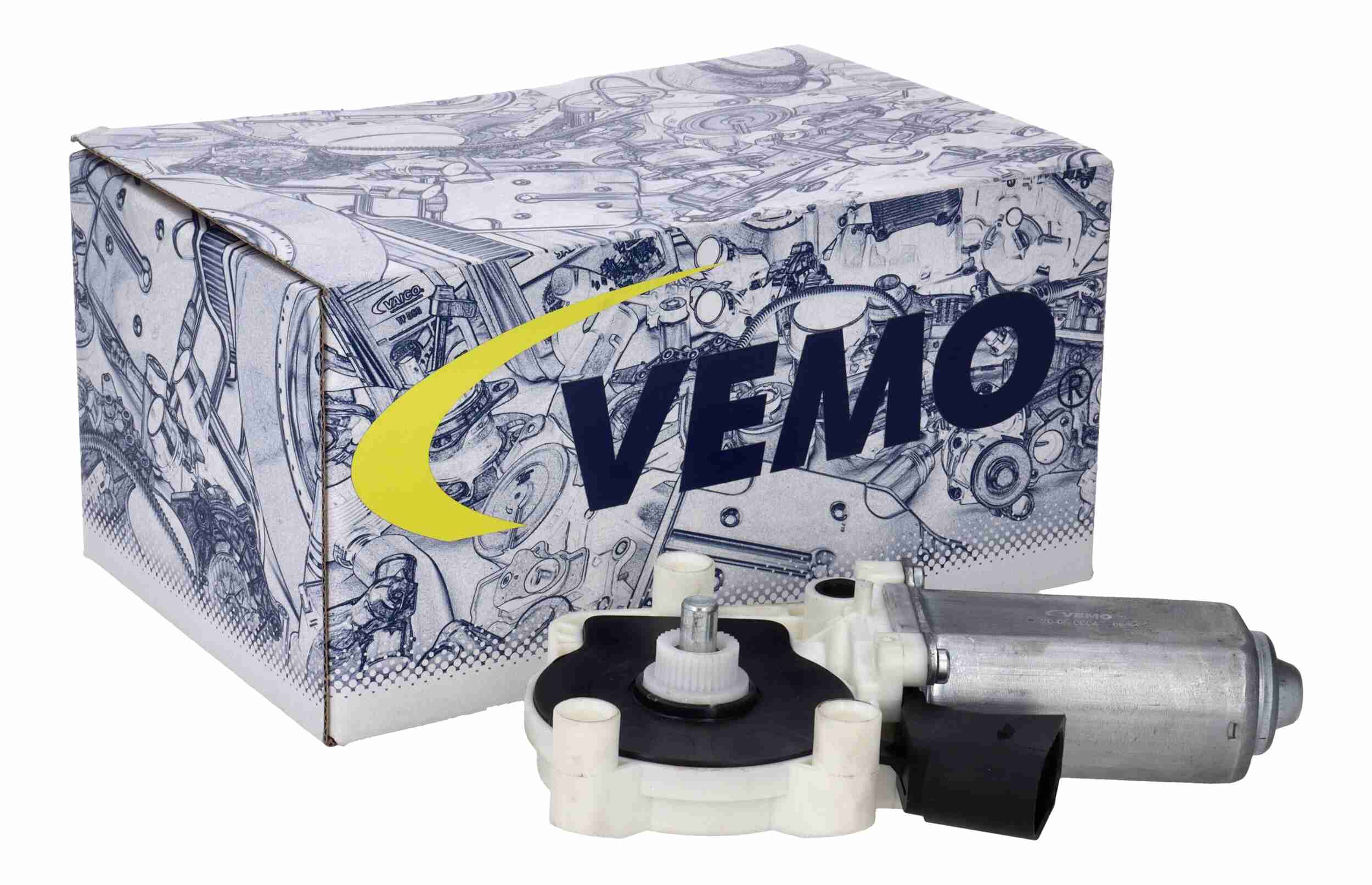 VEMO El-motor, rudehejs v20050004 bagved til højre for BMW