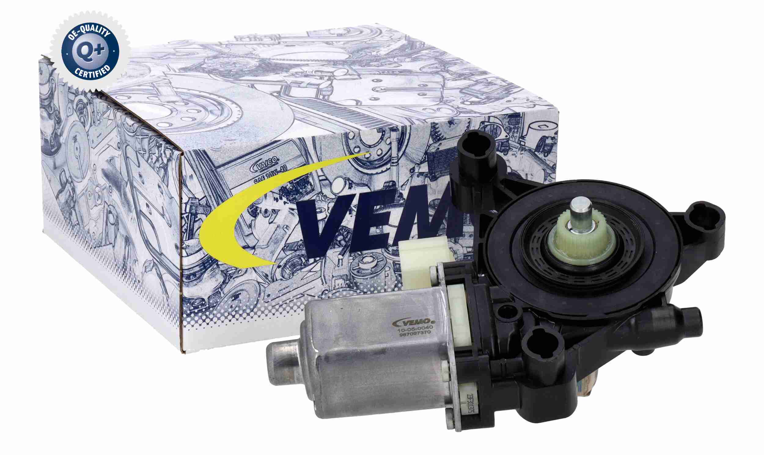 VEMO El-motor, rudehejs V10-05-0040 foran for VW