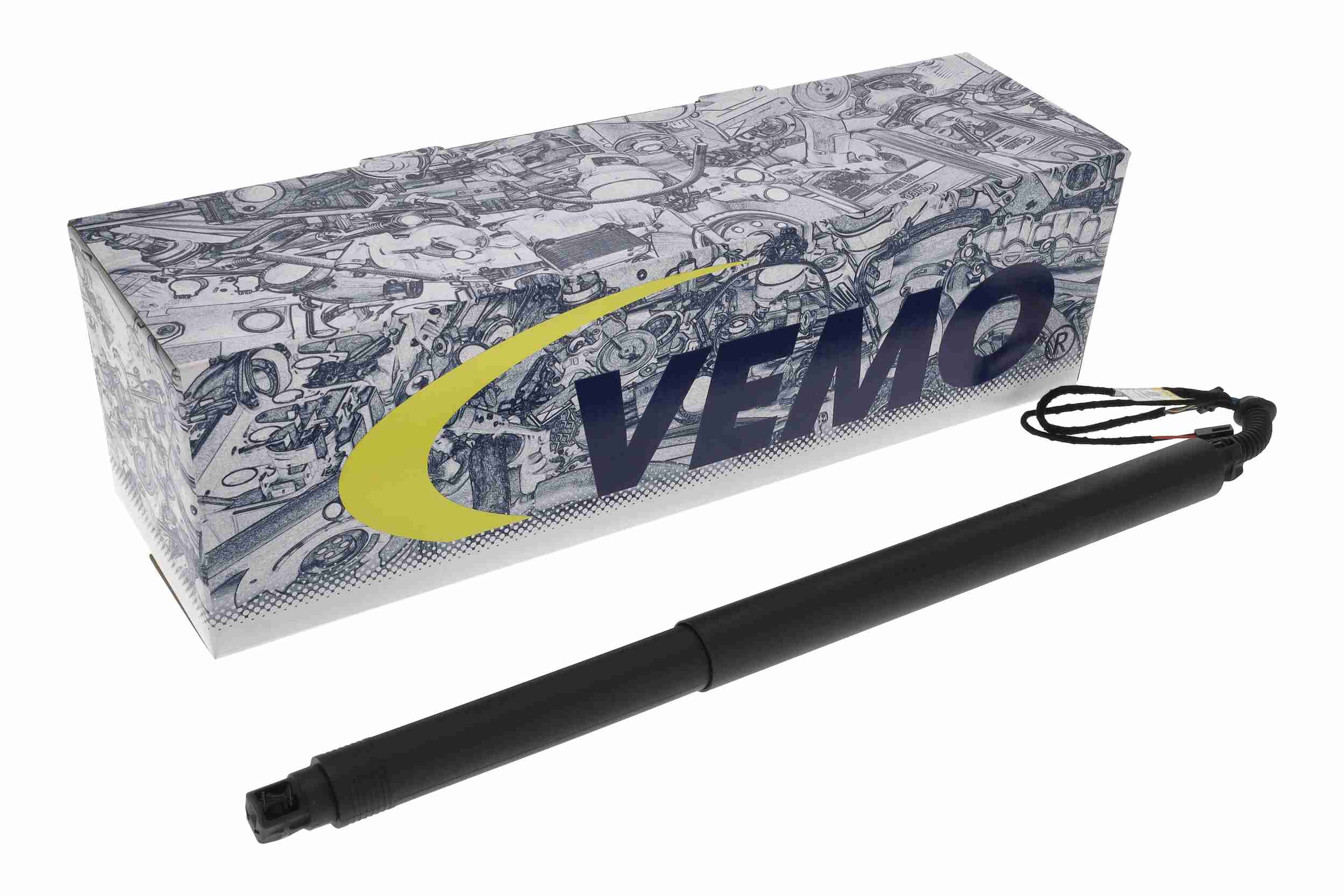 VEMO Elmotor, bagklap v10550009 bagved til venstre for SKODA
