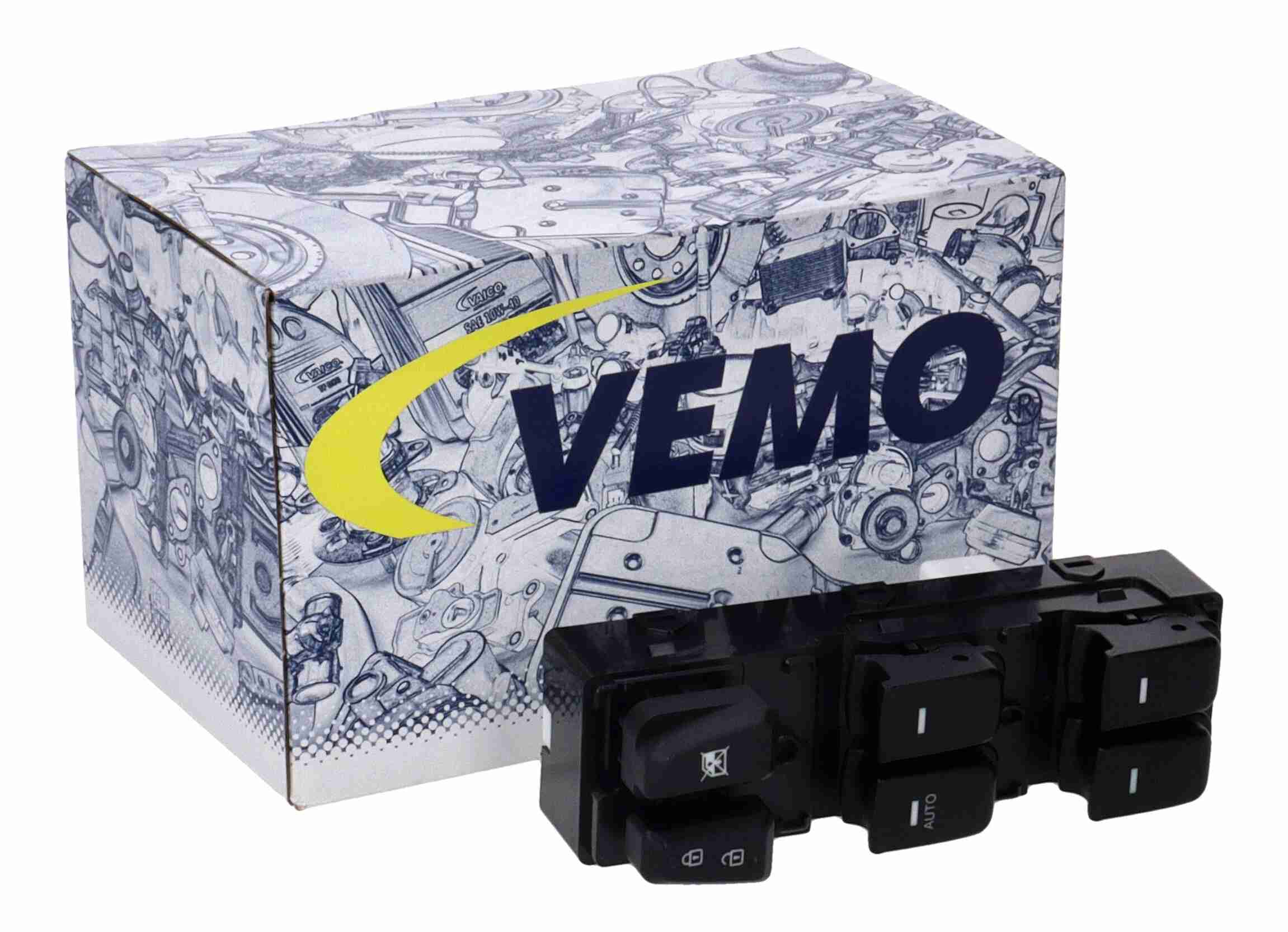 VEMO Kontakt, rudehejs v52730036 i førerside for HYUNDAI