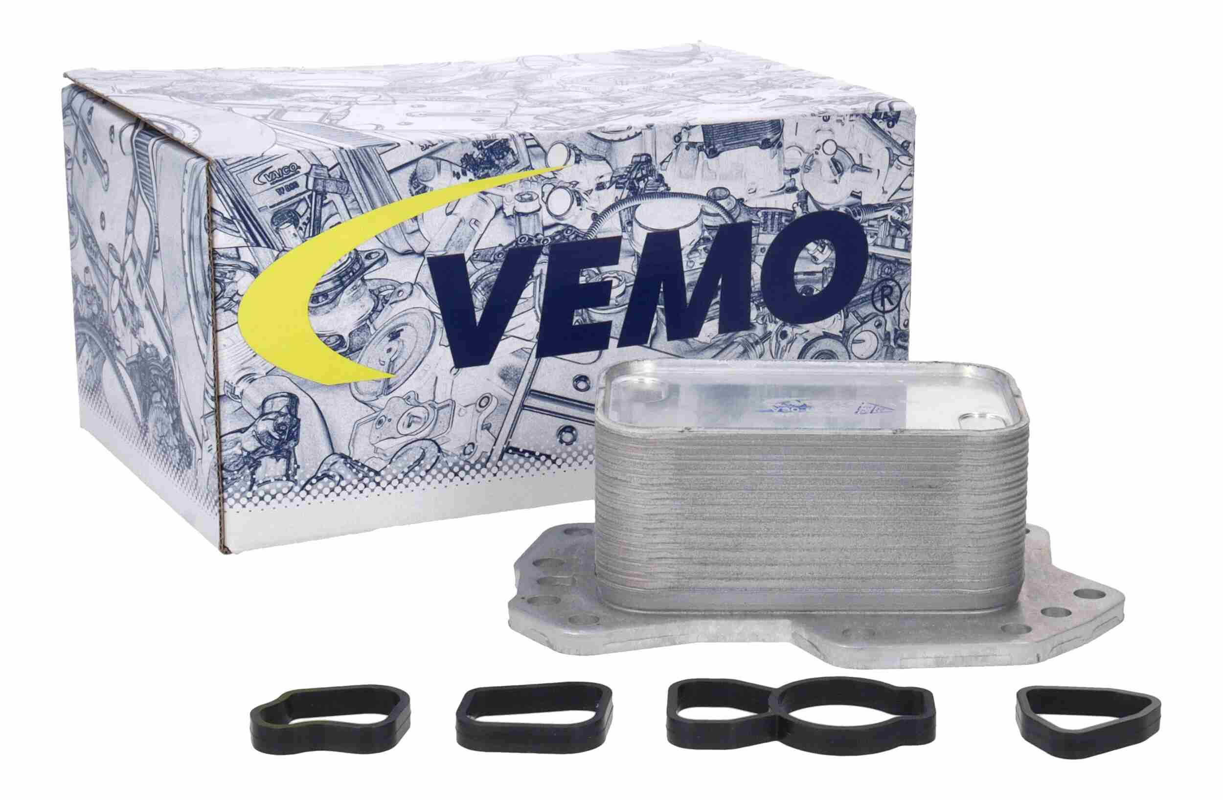 VEMO Oliekøler, motorolie v30600038 for MERCEDES-BENZ RENAULT