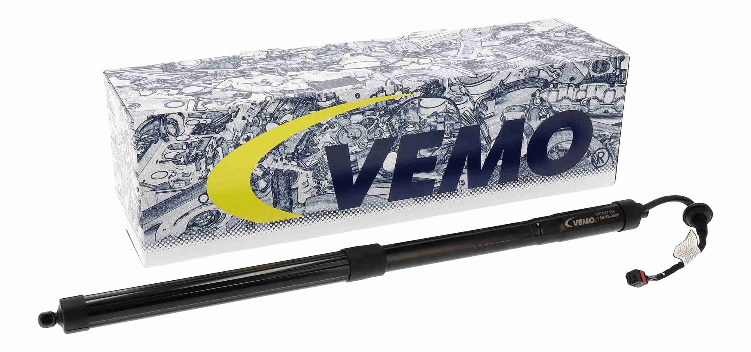 VEMO Elmotor, bagklap v95550009 på begge sider for VOLVO