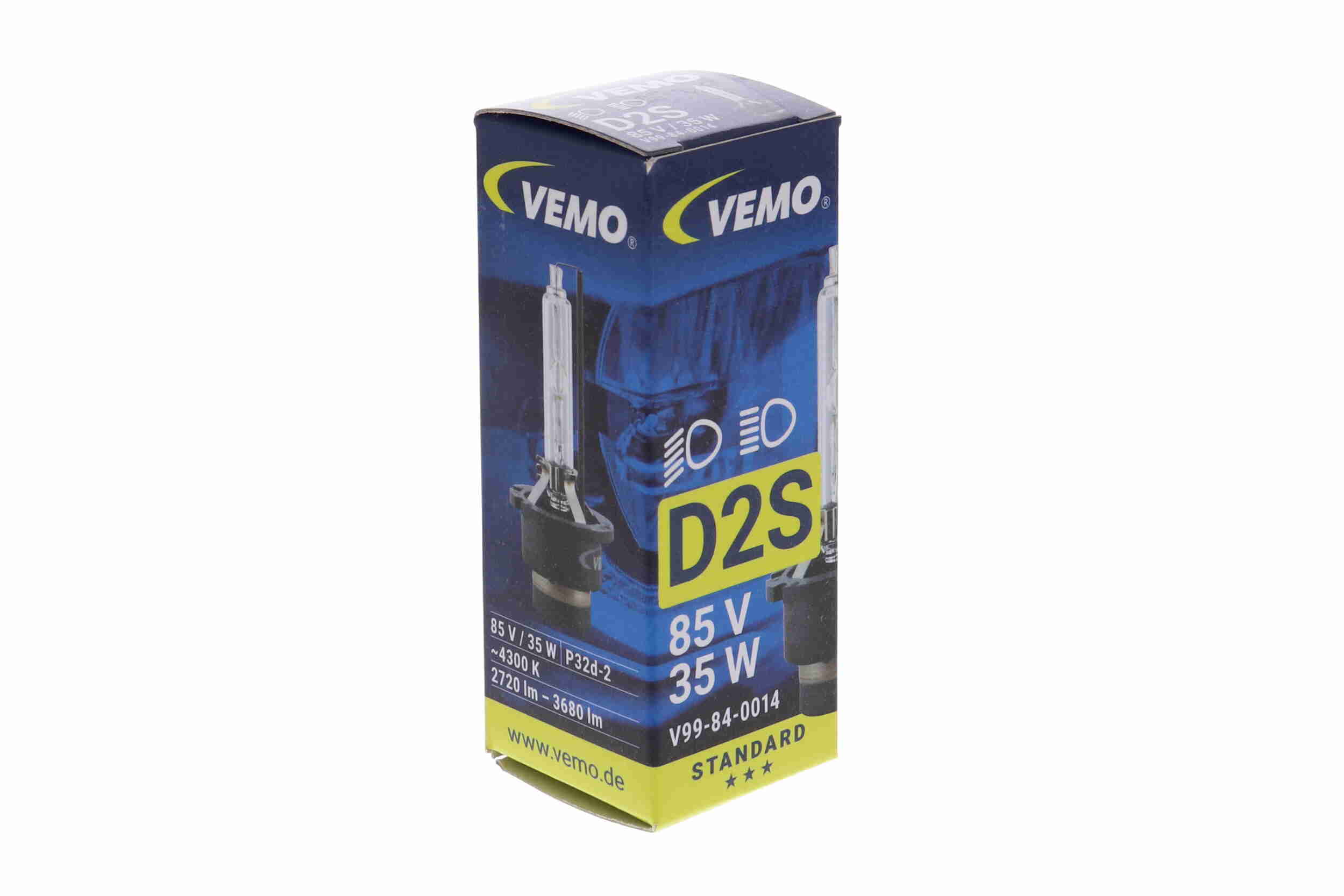 VEMO Pære, fjernlys V99-84-0014 D2S (gasudladningslampe) for PEUGEOT VOLVO DAF VAUXHALL CHEVROLET BMW MAZDA NISSAN VW AUDI SKODA FORD MAN MERCEDES-BE