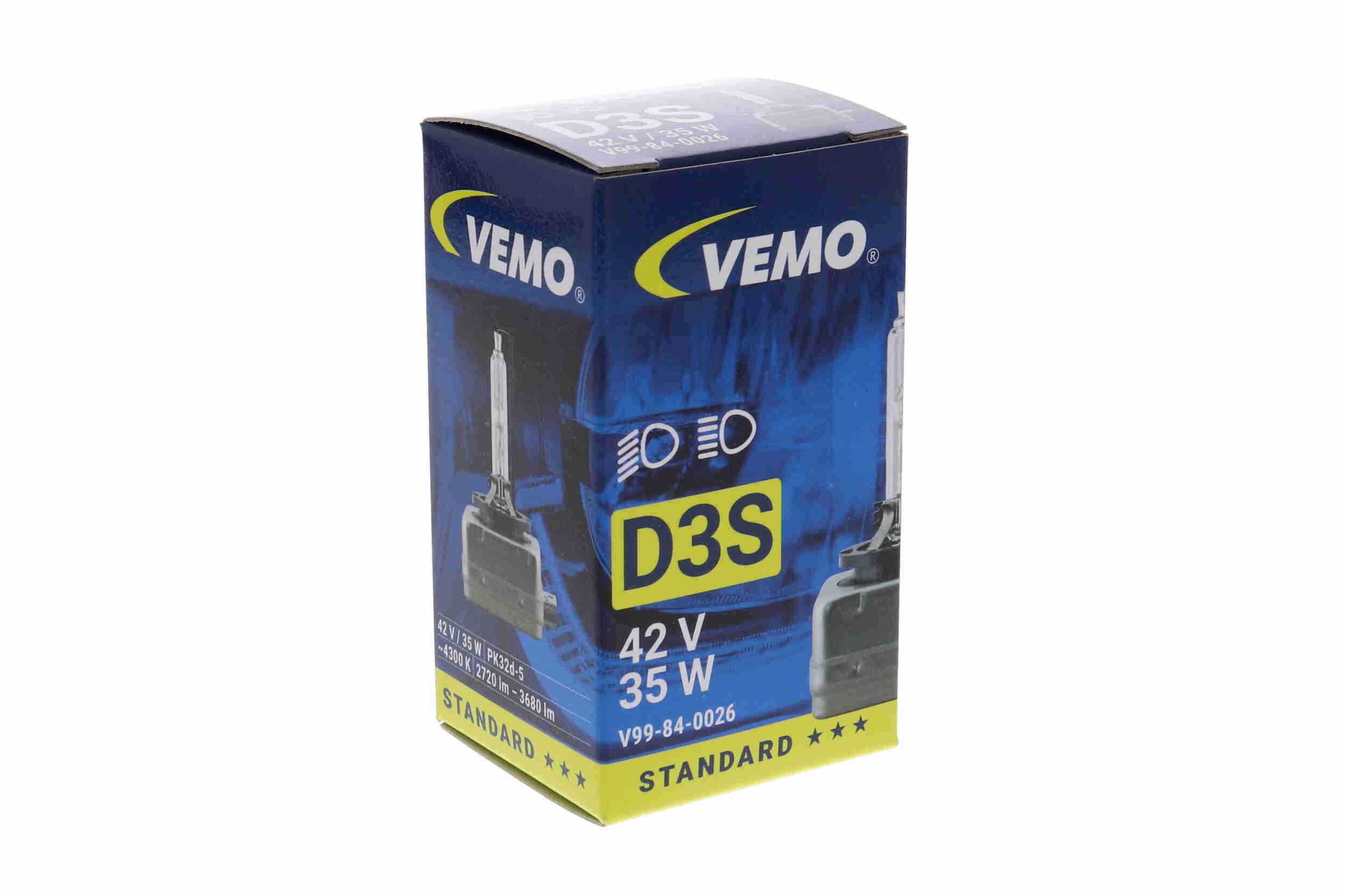 VEMO Pære, fjernlys v99840026 D3S (gasudladningspærer) for FORD VOLVO VW SEAT VAG LAND ROVER