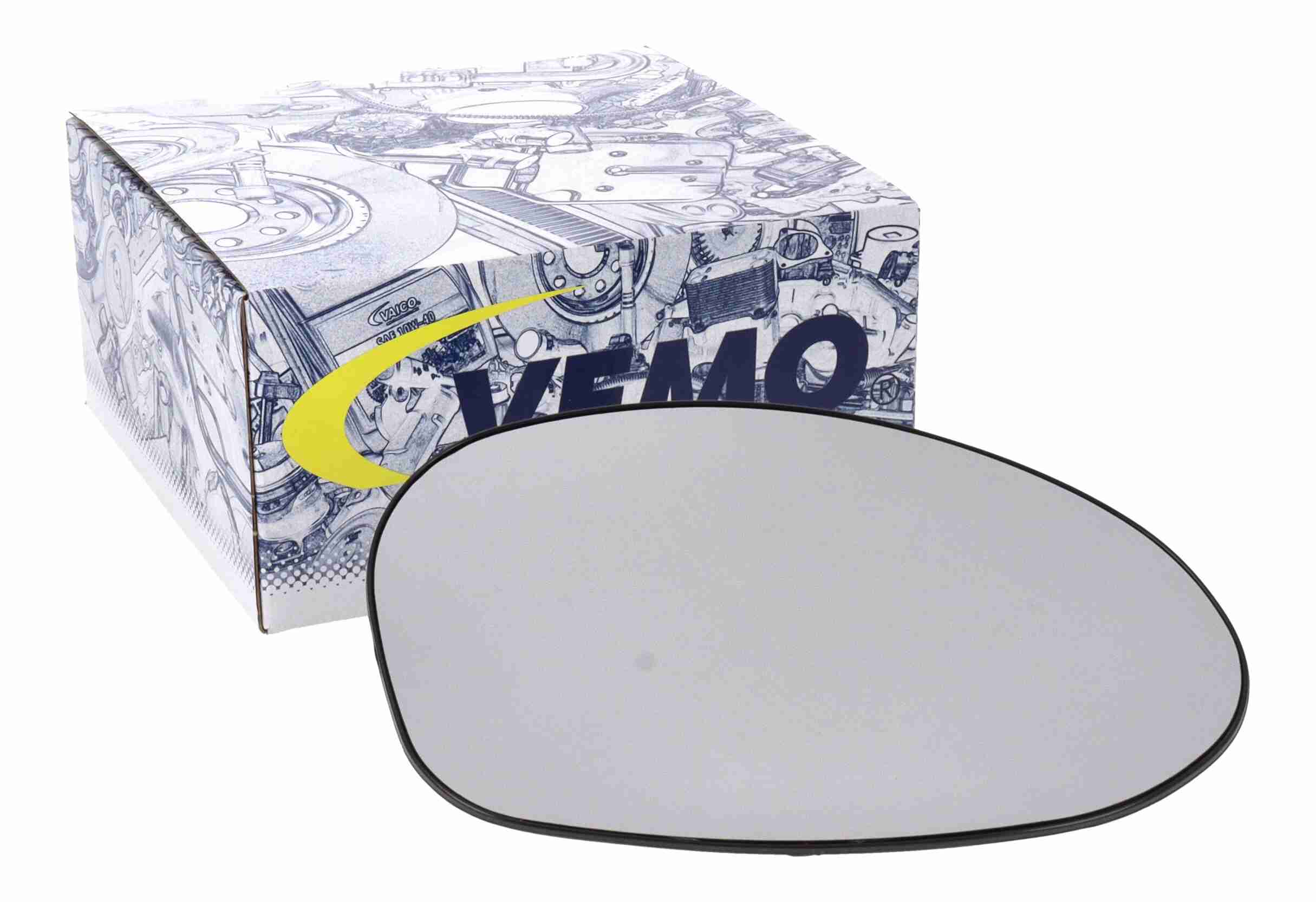 VEMO Spejlglas, udvendig spejl V20-69-0008 højre for BMW
