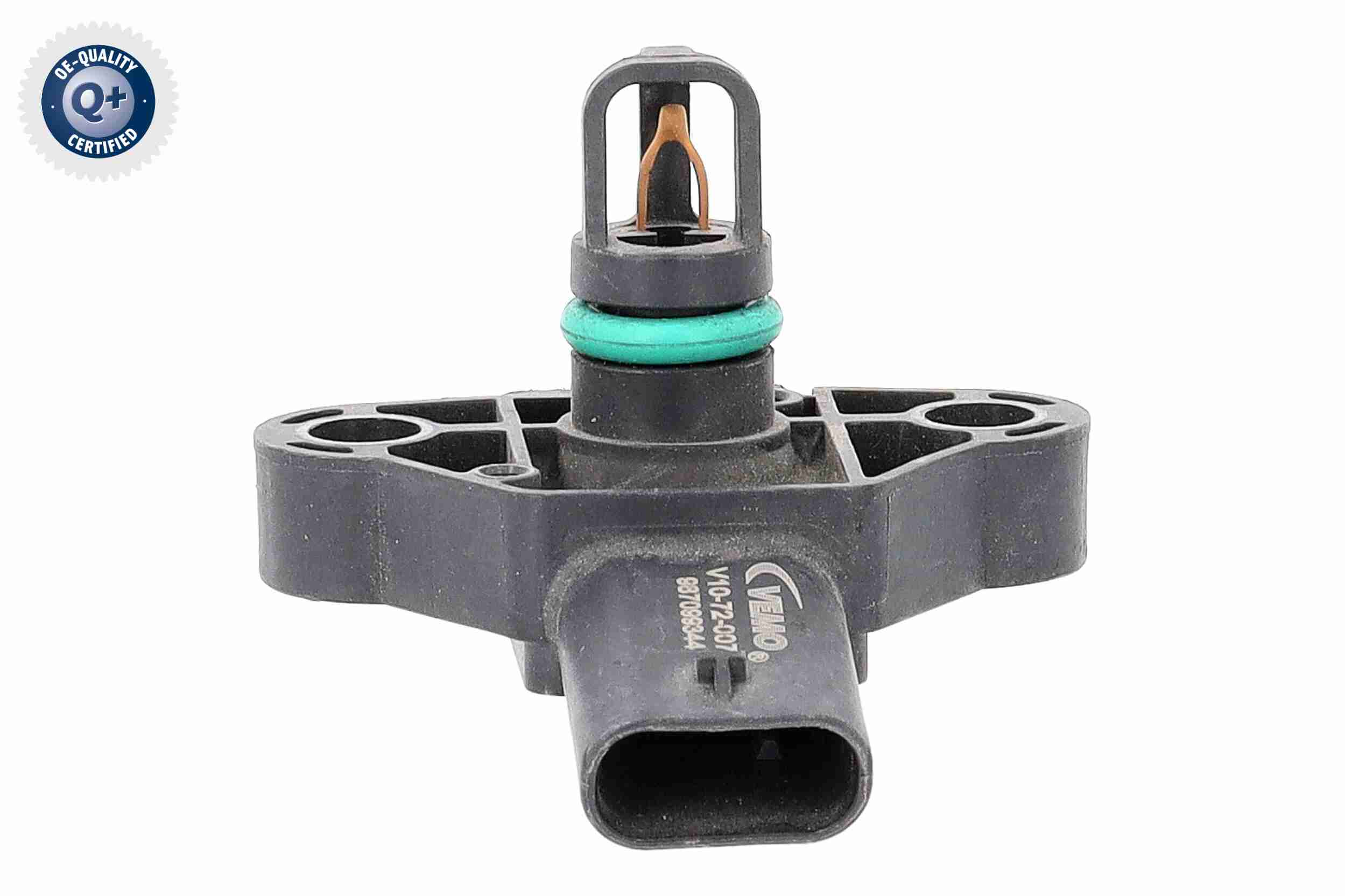 VEMO Sensor, sugerørstryk v10720077 for VAG VW