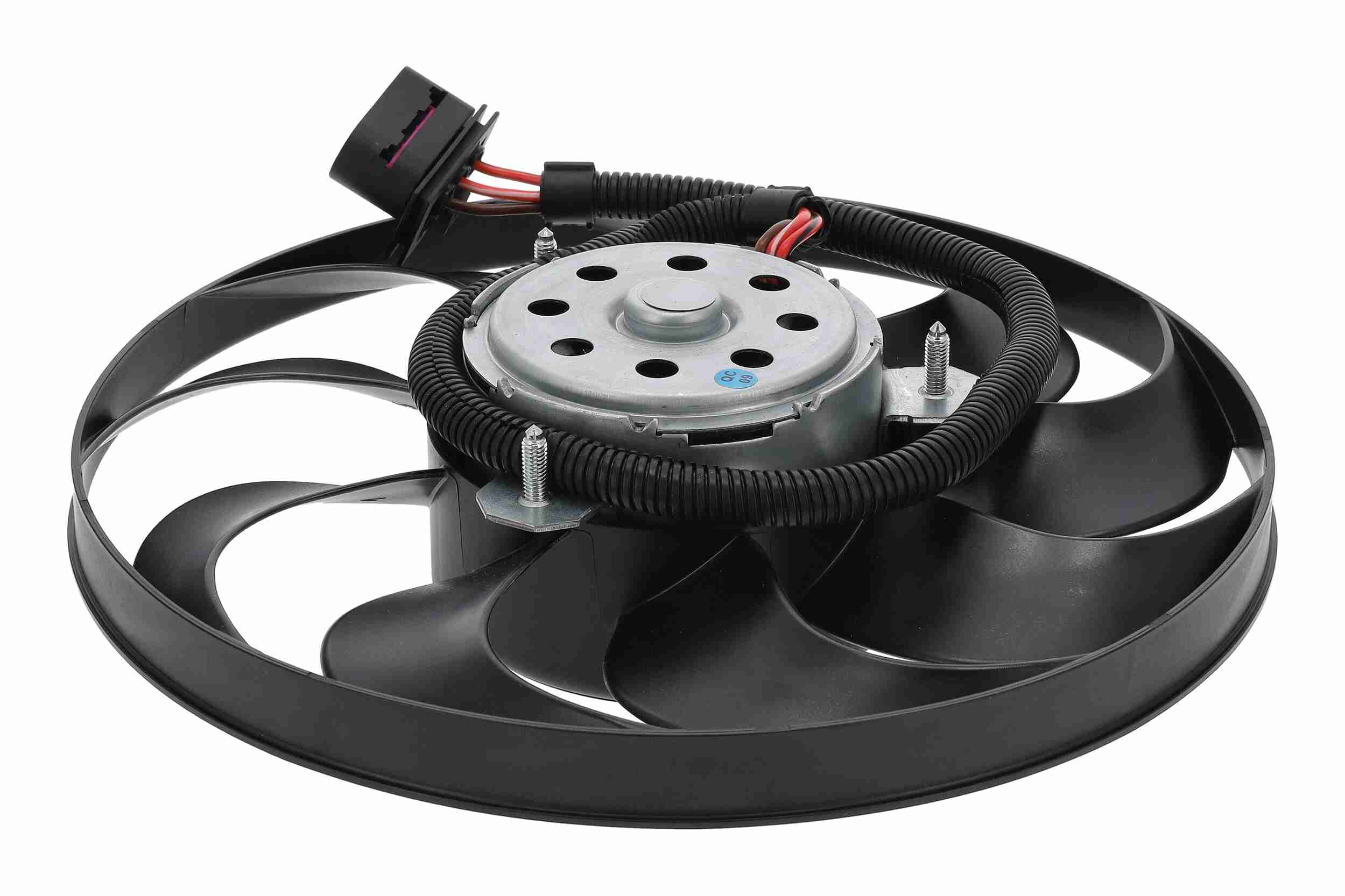 VEMO Ventilator, motorkøling v15011923 bagved køleren for VAG