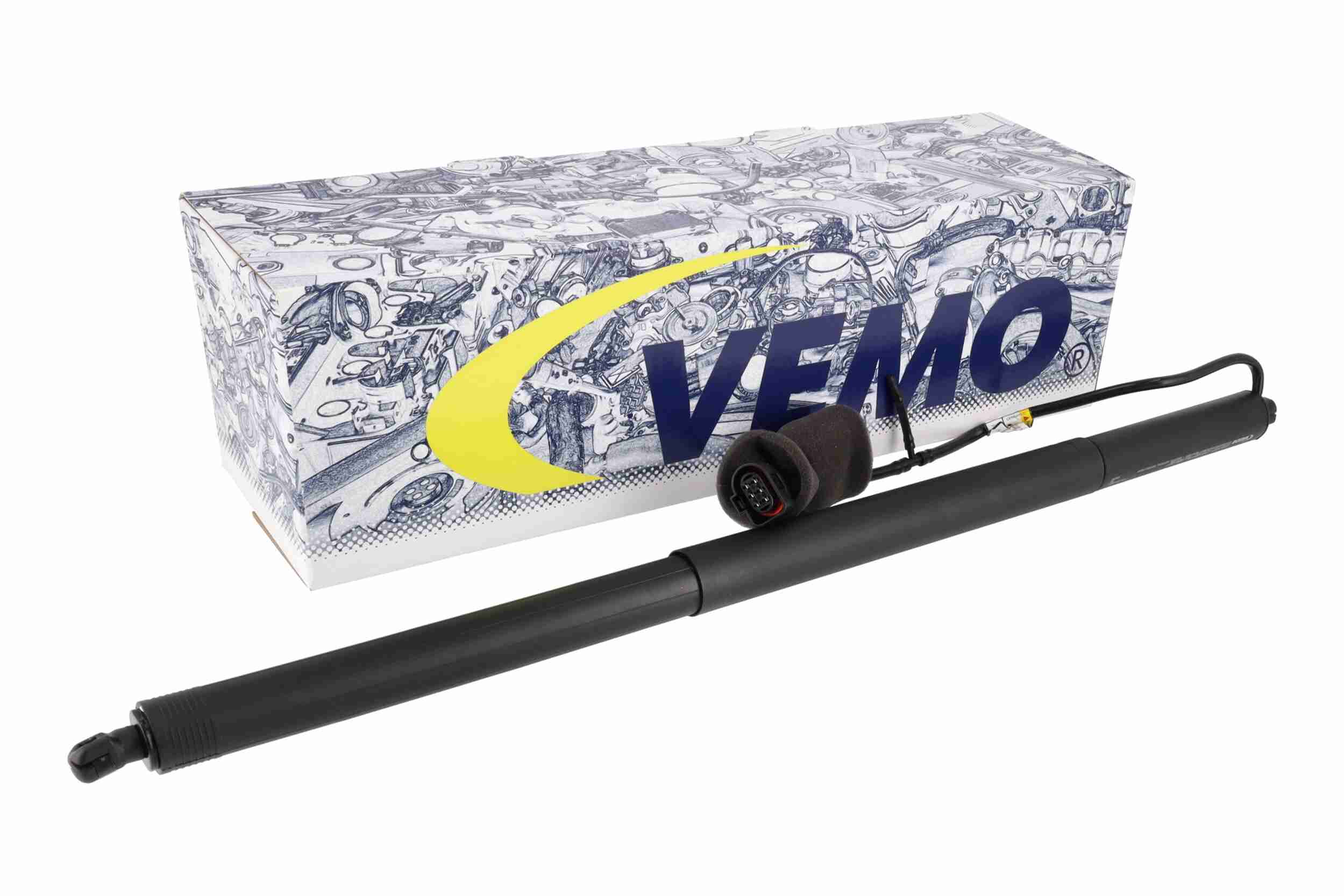 VEMO Elmotor, bagklap v10550024 på begge sider for VW