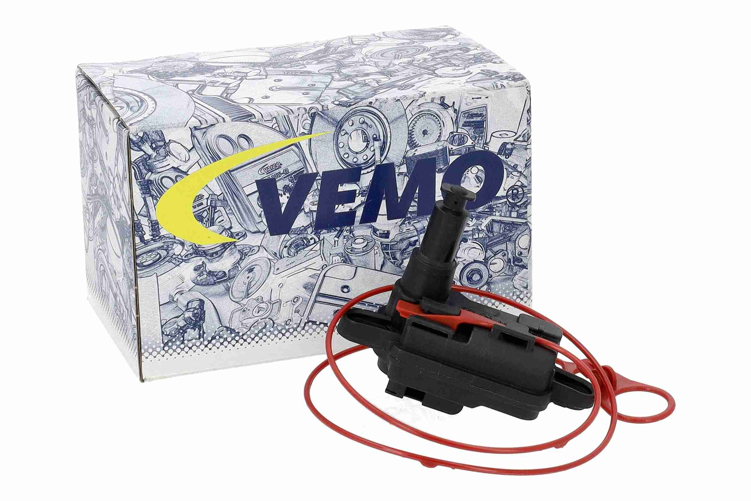 VEMO Servomotor, centrallåsesystem V10-77-0048 Køretøjets tankklap for VAG VW