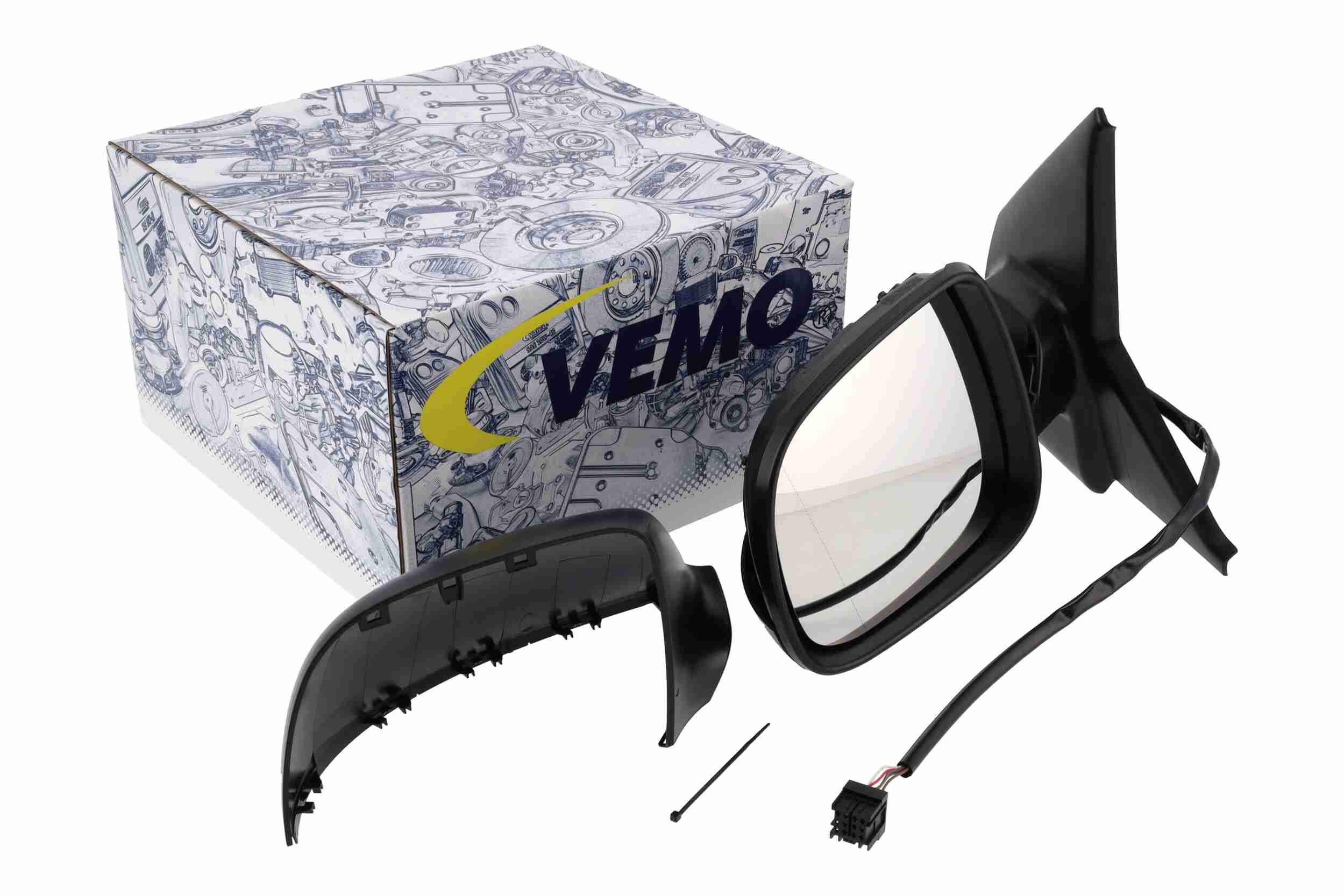 VEMO Sidespejl V10-69-0394 venstre for VW