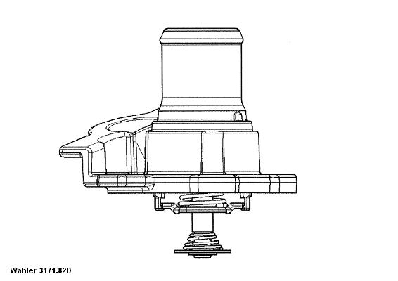 BORGWARNER Termostat, kølemiddel 317182d for IVECO