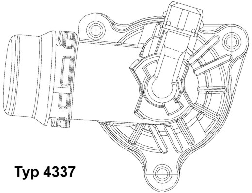 BORGWARNER Termostat, kølemiddel 4337105d for BMW