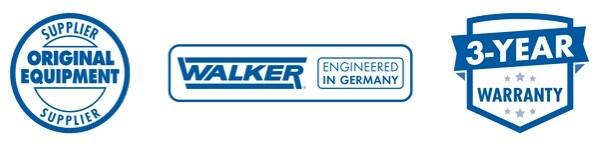 WALKER Bagerste lyddæmper 08347 for VW