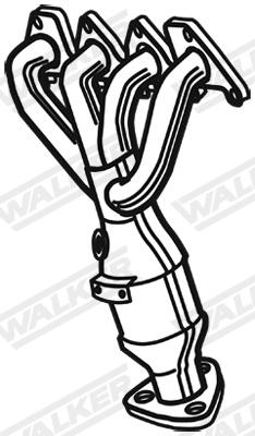 WALKER Katalysator 28570 for VW