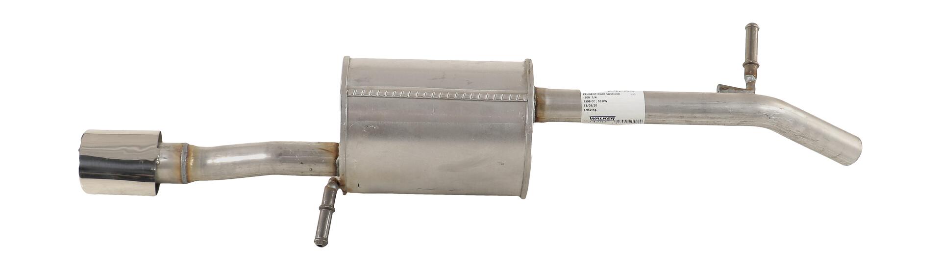 WALKER Bagerste lyddæmper 24284 for PEUGEOT