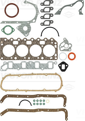 VICTOR REINZ Komplet pakningssæt, motor 012743501 for FORD